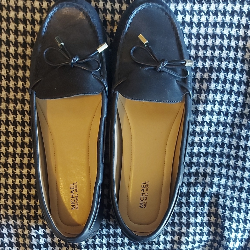 Michael Kors Black Leather Loafers